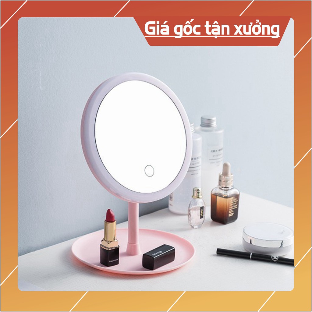 [HOTDEAL] GƯƠNG TRANG ĐIỂM CÓ ĐÈN LED hình tròn - tích hợp cảm ứng - 3 mức sáng