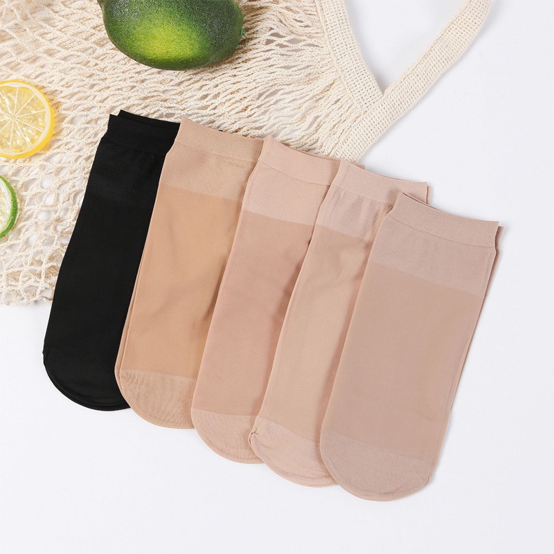 Vớ Nhung Mỏng Cổ Thấp Vô Hình Thời Trang Xuân Hè Cho Nữ