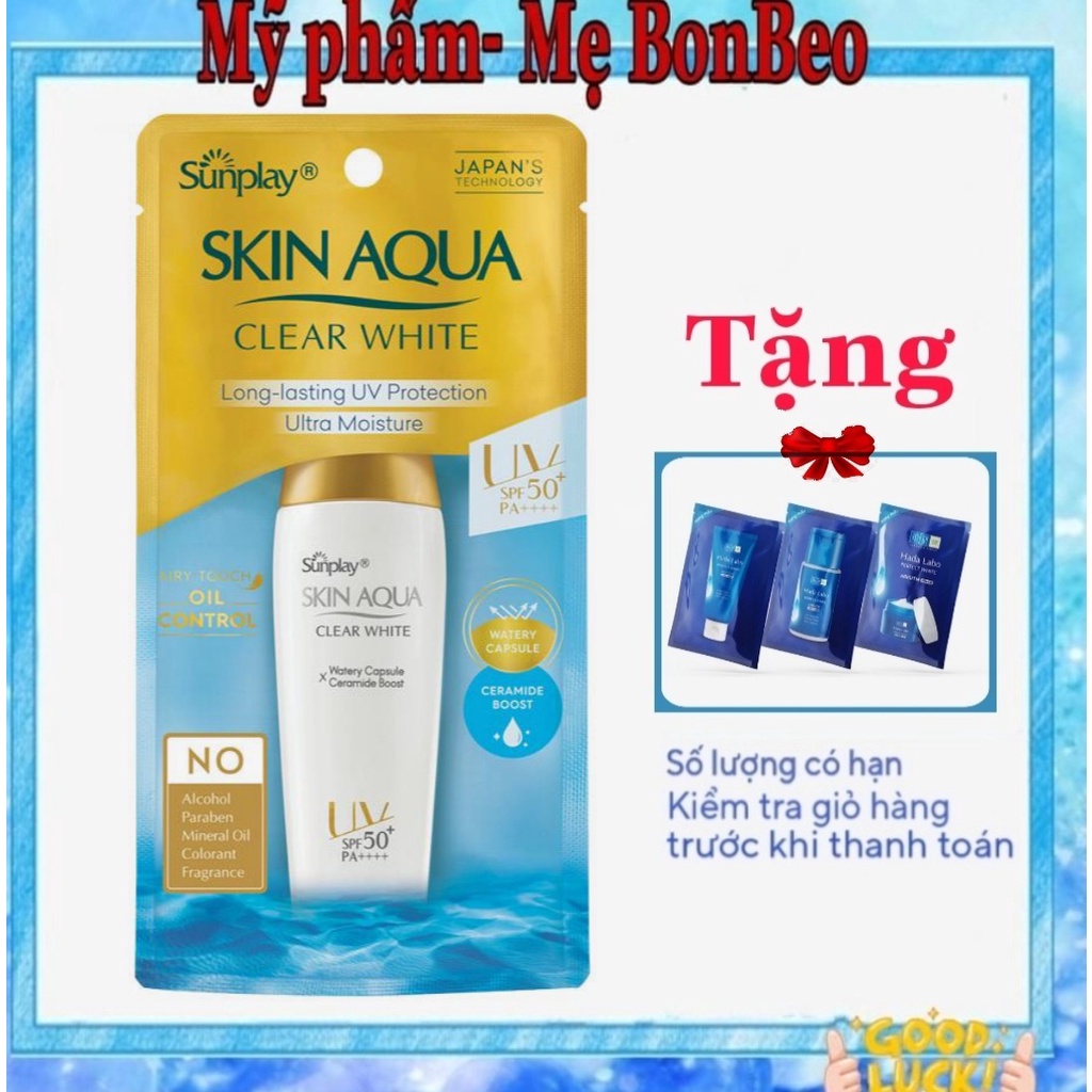 Sữa chống nắng hằng ngày dưỡng trắng Sunplay Skin Aqua Clear White SPF 50+ PA++++25g