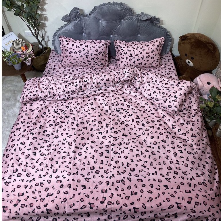 Trọn Bộ 5 món vỏ Chăn Ga Gối Cotton Poly Nhập Khẩu ( gạt ngang ảnh xem thêm mẫu)