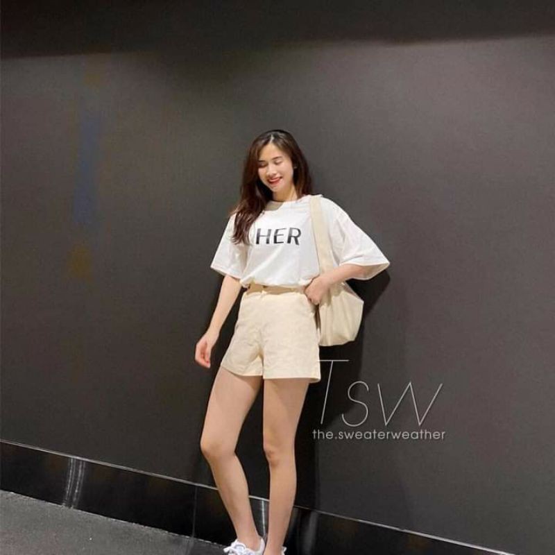 Set áo thun mix quần đùi Nhung