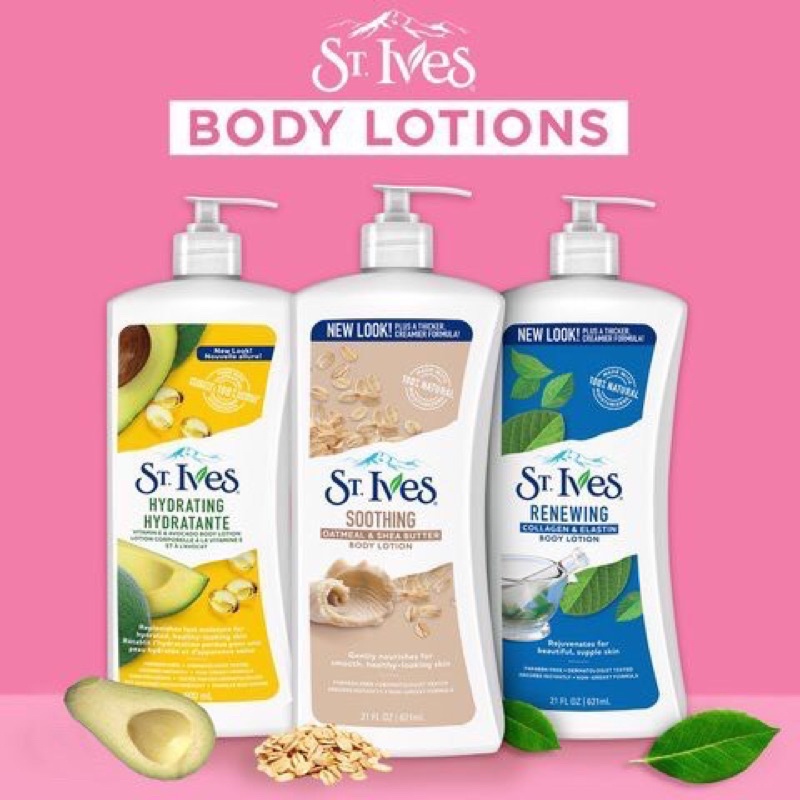 Sữa Dưỡng Thể St.Ives Body Lotion dành cho da rất khô, da dầu 621ml
