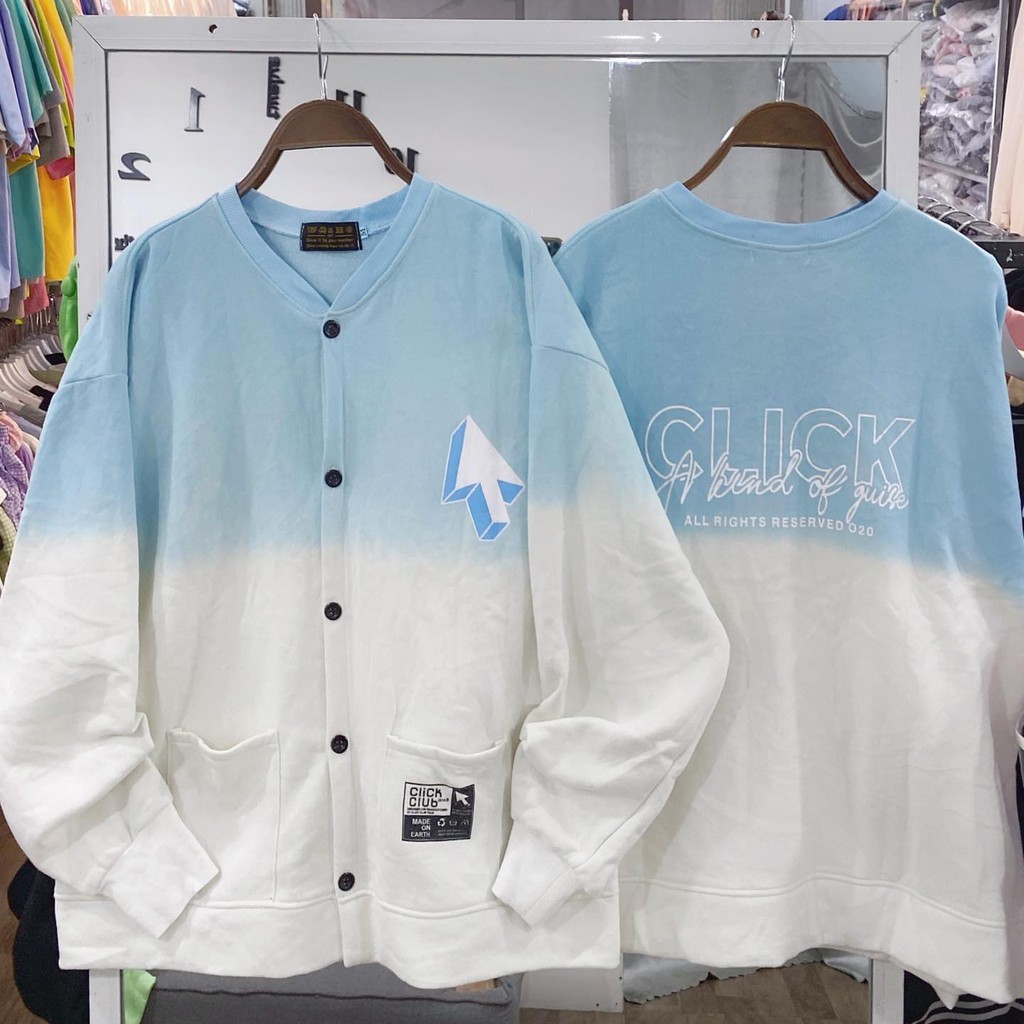 ÁO CARDIGAN CLICK XANH