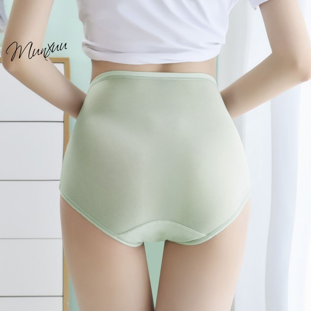 Quần lót nữ Cotton cao cấp cạp cao siêu mỏng mát co dãn thông hơi - Munxuu QC111