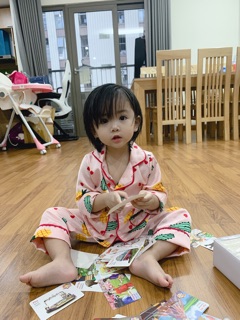 Pyjama Lụa Hàn cho bé gái