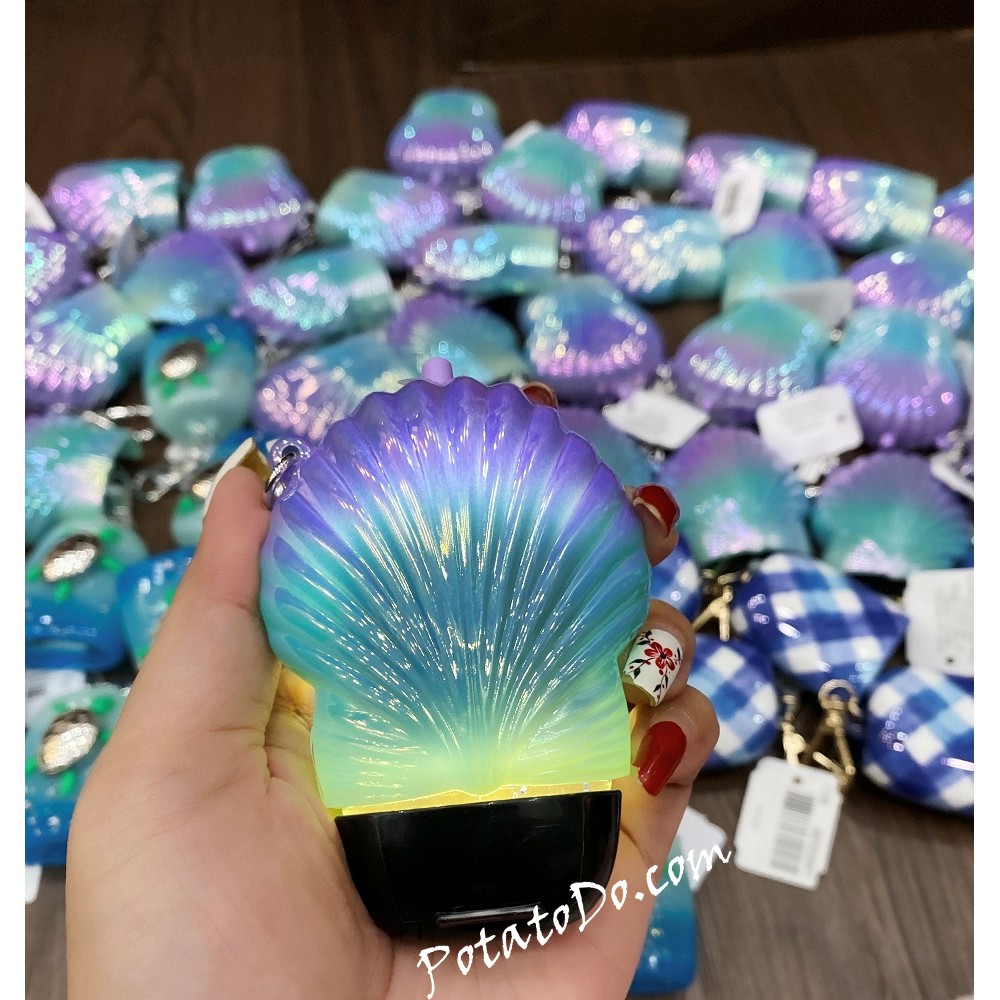 Móc Treo Bath & Body Works Chai Gel Rửa Tay Khô 29ml - Vỏ Sò Có Phát Sáng