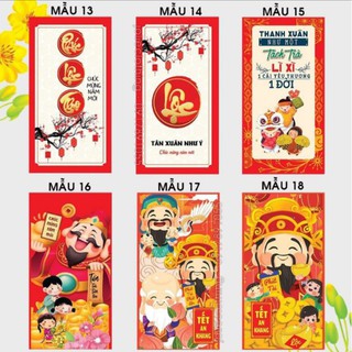 Combo 10 bao lì xì nhiều mẫu( nhận ngẫu nhiên)