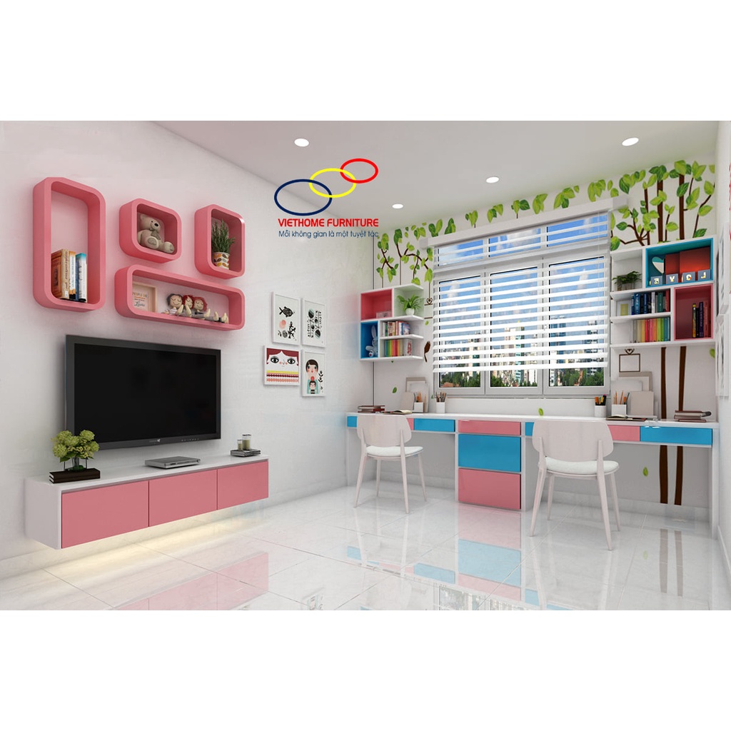 Giường tầng cho bé mới nhất Viethome - Nội thất Viethome bảo hành & bảo trì sản phẩm 6 năm