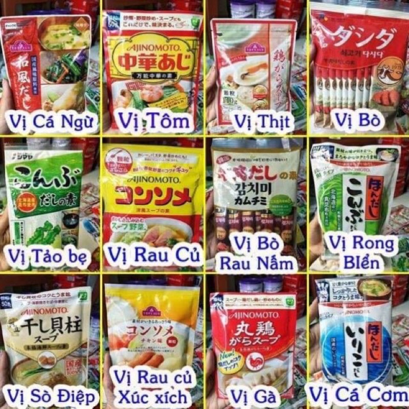 Hạt nêm nhật cho bé ăn dặm