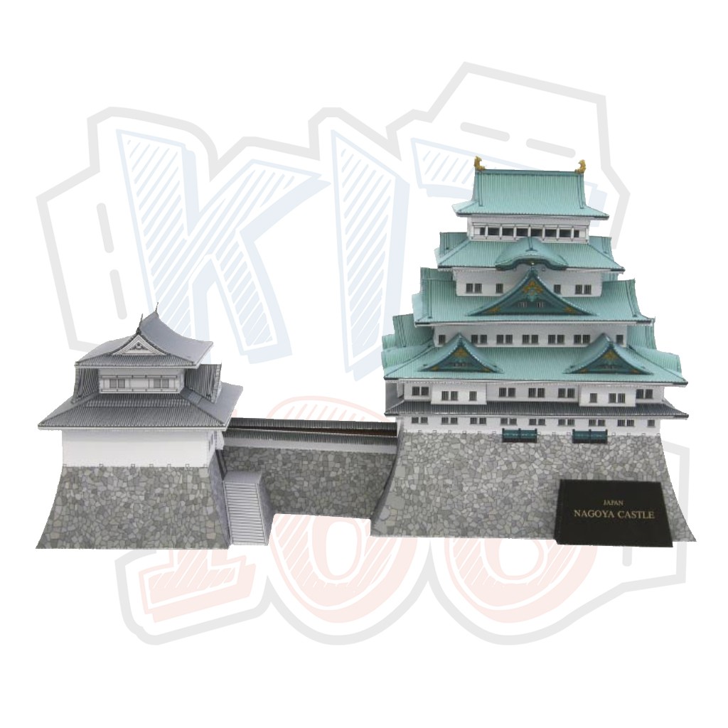 Mô hình giấy kiến trúc Nhật Bản Lâu đài Nagoya Castle