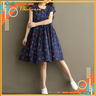 Váy bầu đầm bầu cherry