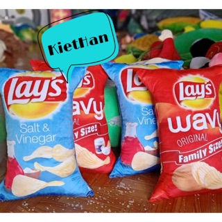 Gối bông hình gói bánh snack