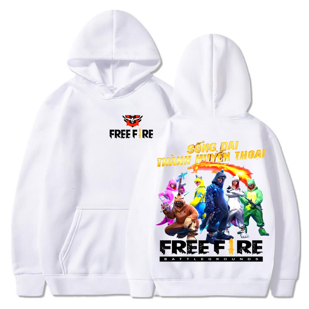 Áo Free Fire - BST ÁO HOODIE in hình Rank Đại Kiện Tướng - Quỷ Kiếm - Hayato - Khủng Long cực hot