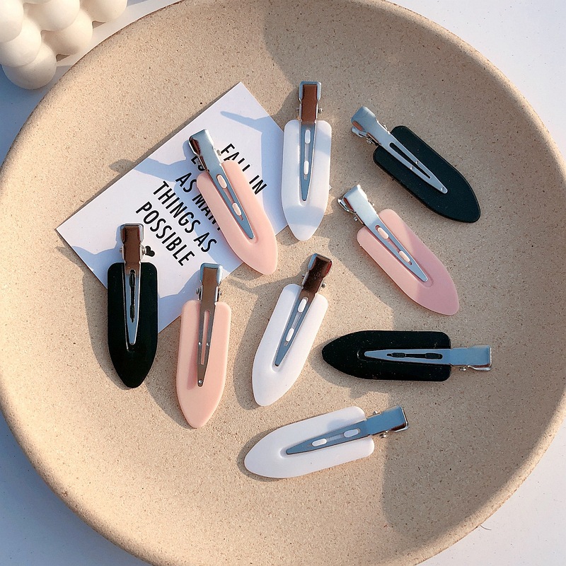 Kẹp tóc màu trơn đơn giản thời trang Hàn Quốc