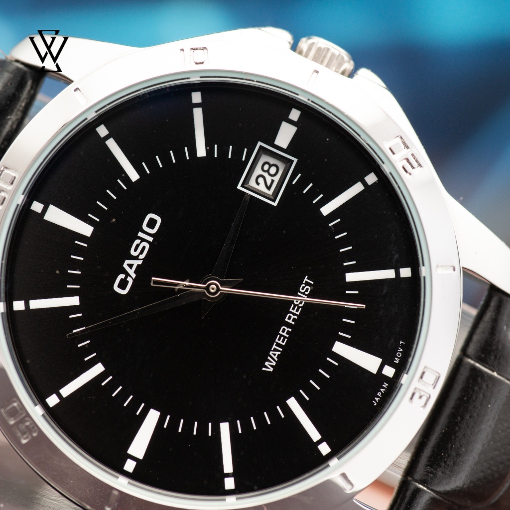 Đồng Hồ Quartz Nam Casio WATCHSTORE MTP-V004L-1AUDF Thiết Kế Mặt Kính Khoáng 41.5mm, Dây Da Và Vỏ Thép Không Gỉ