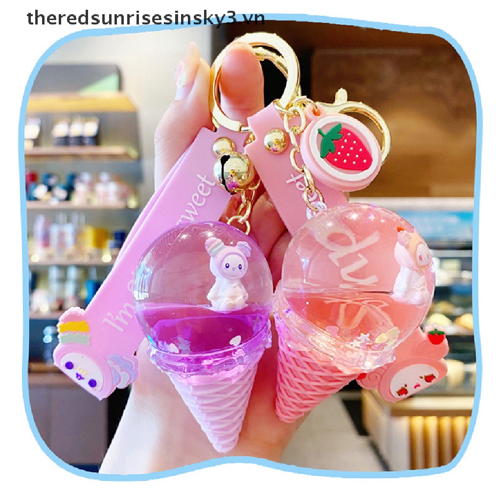 Móc Khóa Hình Cây Kem Dễ Thương