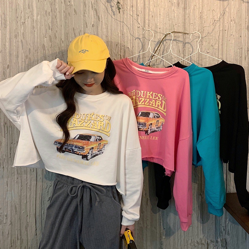 Áo Nỉ Dài Tay Dáng Rộng Thiết Kế Mới Thời Trang Mùa Thu Dành Cho Nữ