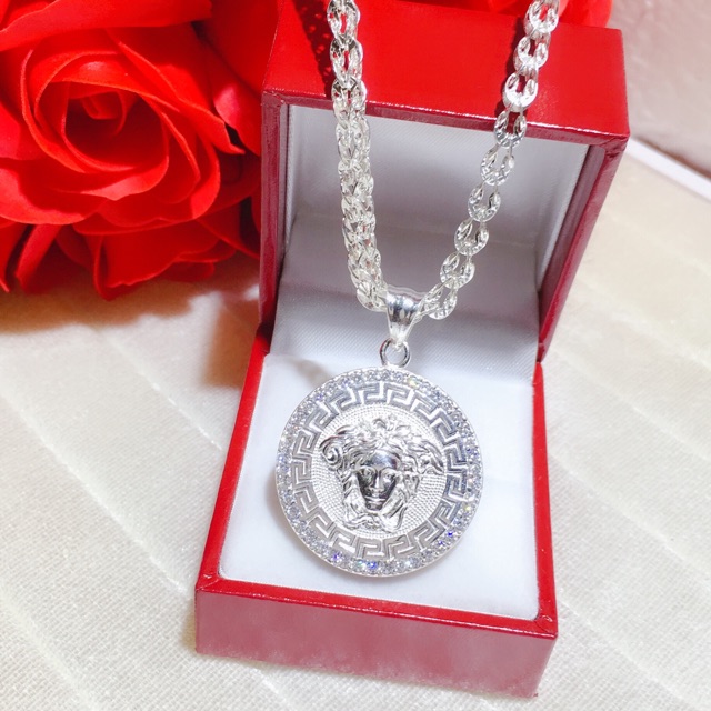 Dây chuyền versace bạc cao cấp