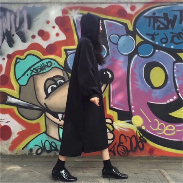 Áo Hoodie dáng dài
