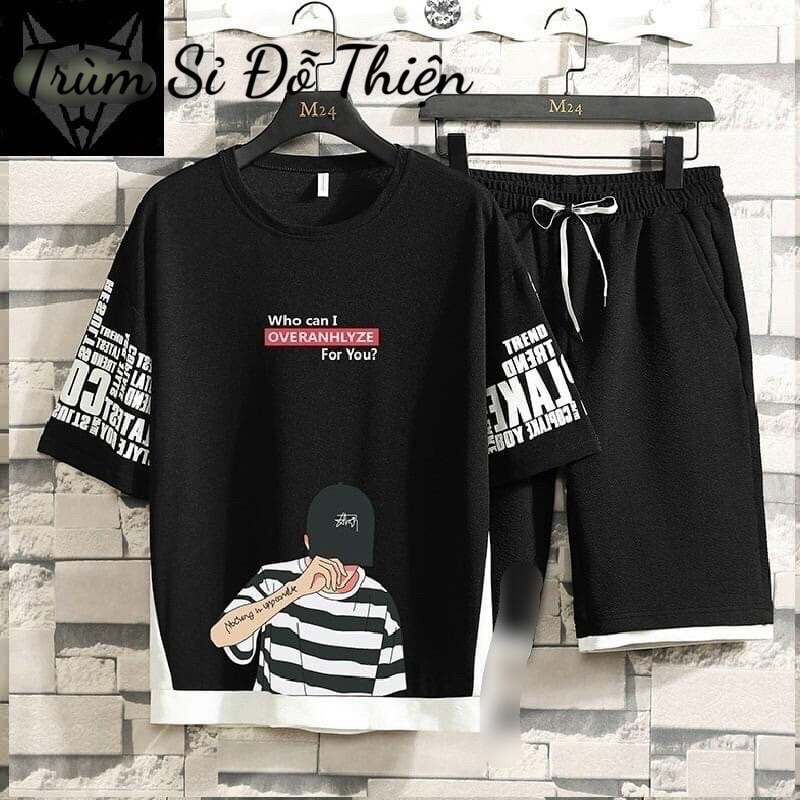 Bộ mặc nhà nam WHO I CAN mùa hè- độ bộ cộc tay siêu mát thể thao tập gym đều đẹp