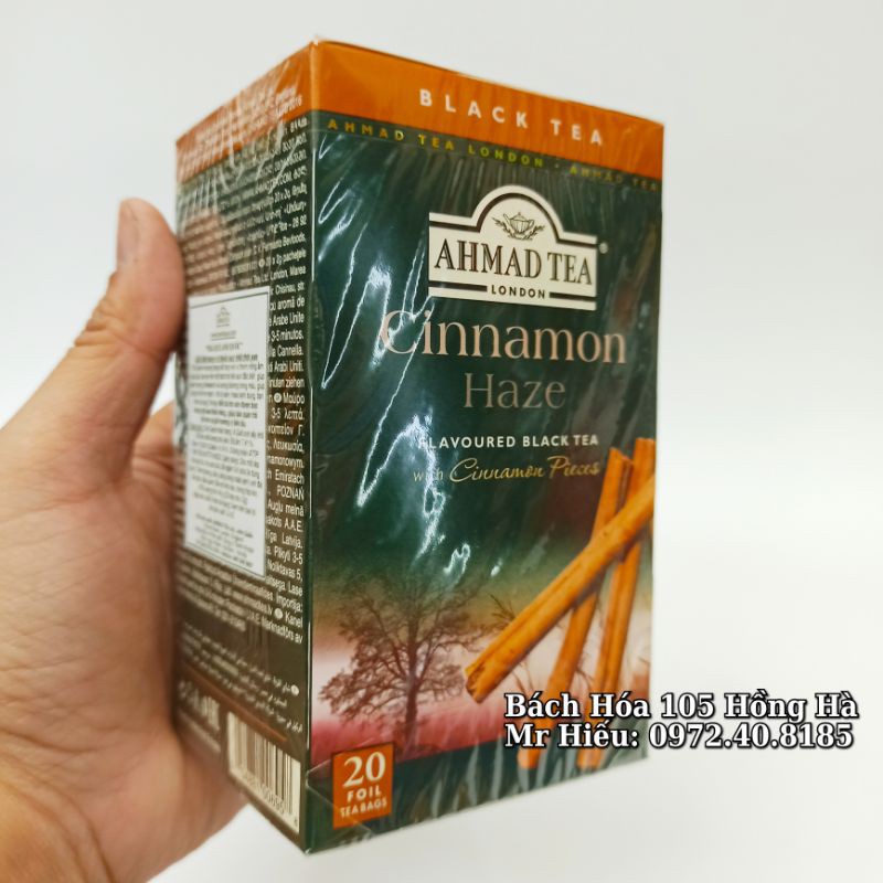 [T11/2024] Trà Ahmad Tea vị Quế hộp 20 gói