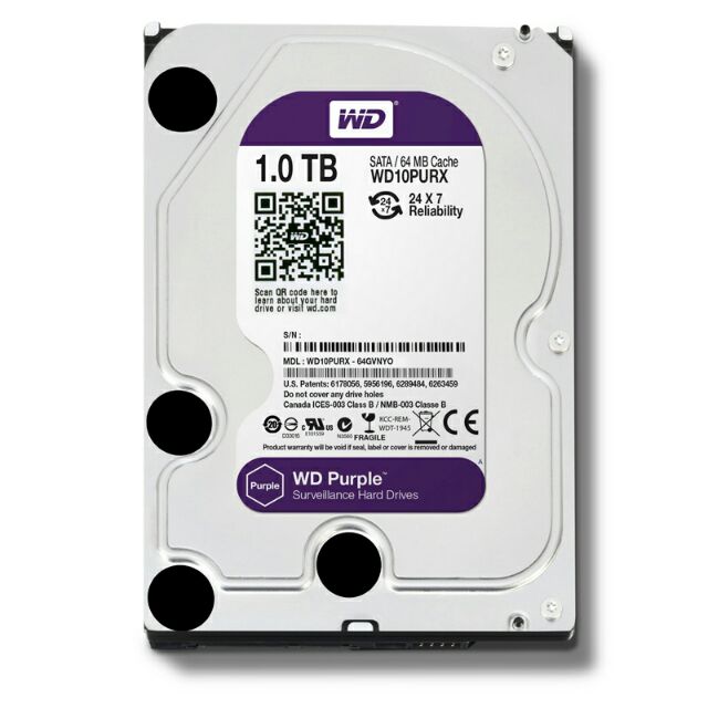 Ổ cứng 1Tb Western Purple (màu tím)