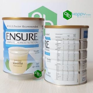 HSD 2021 ,Sữa bột Ensure Singapore (vị vani) dành cho mọi lứa tuổi , 850gr, SING
