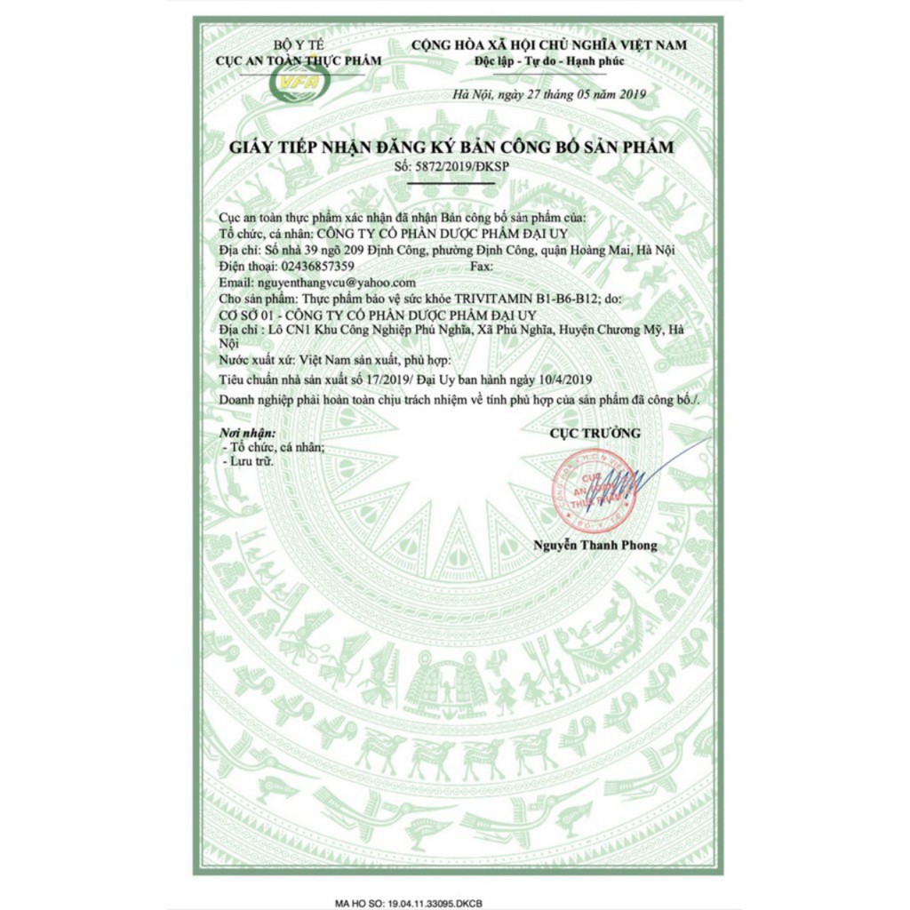 TRIVITAMIN B1-B6-B12 hộp 100 viên nén bổ sung vitamin nhóm B cho cơ thể