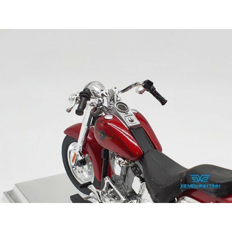 XE MÔ HÌNH HARLEY DAVIDSON 2004 FLSTFI Fat Boy 1:18 MAISTO (ĐỎ)