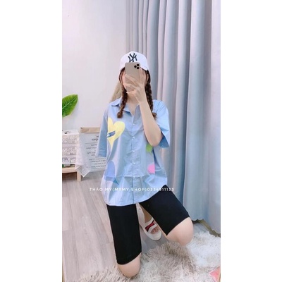 Áo sơ mi trái tim màu xinh | BigBuy360 - bigbuy360.vn