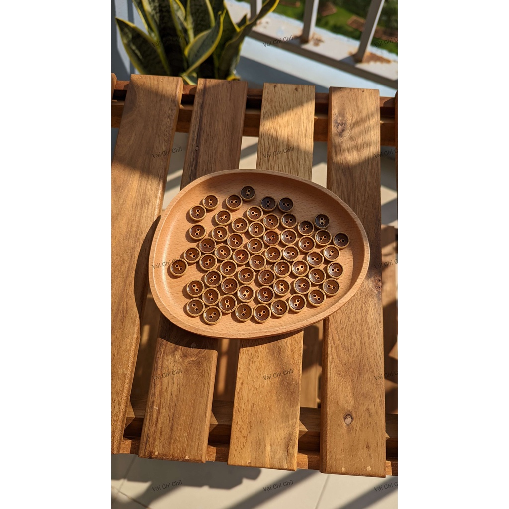 Cúc gỗ dừa  trang trí Vintage