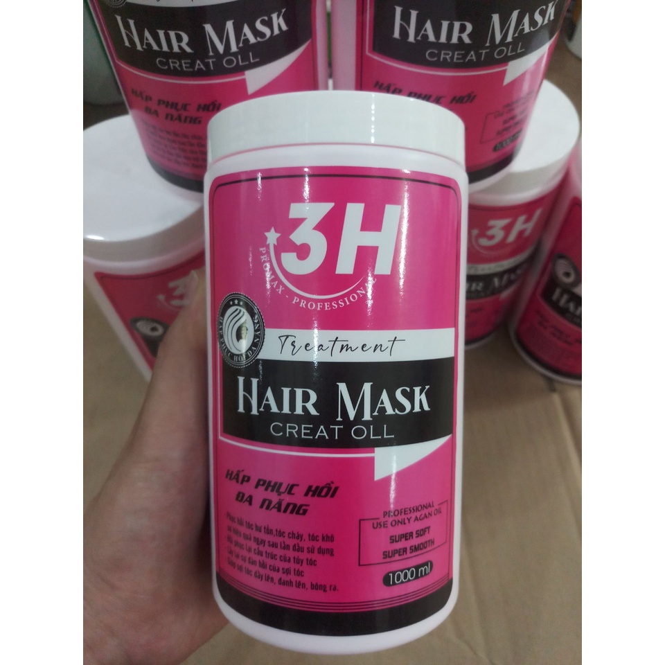 Hấp Dầu Xả Tóc Phục Hồi 3H 1000ml | Hương Hoa Anh Đào