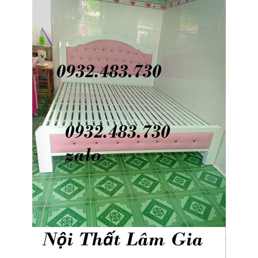 Giường sắt hộp 1m4x2m