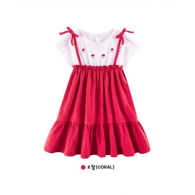 Váy Jeli yếm đỏ