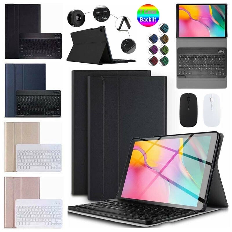 Bao da kèm bàn phím rời cho Samsung Galaxy Tab A7 Lite 8.7inch SM-T225, T220 kết nối Bluetooth siêu nhanh cực nhậy kaku