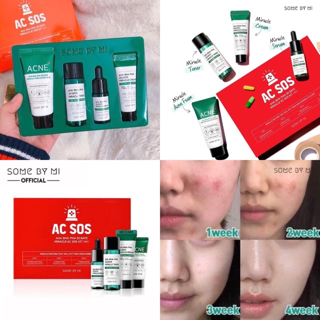 Bộ dưỡng da AHA.BHA.PHA 30 Days Miracle AC SOS KIT