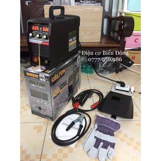 Máy Hàn điện tử 🌈 FREESHIP🌈 Tặng Bó 20 que Hàn que chấm boong 4 ly Máy Hàn điện tử DELTON MMA-600S đen có INVETER