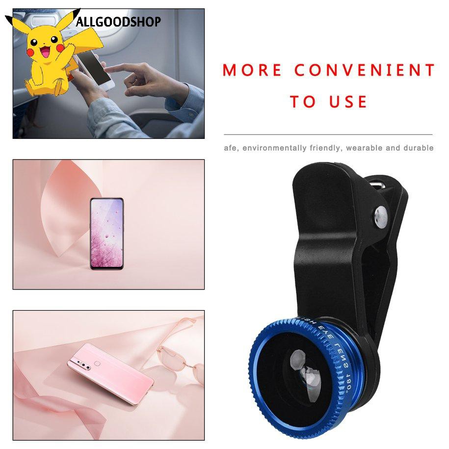 111all} 3 in 1 Fish Eye+Wide Angle+Macro Clip On Camera Lens Set for Mobile Phone | BigBuy360 - bigbuy360.vn