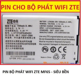 Pin ZTE Chính Hãng Cao Cấp - Pin Dung Lượng Khủng Cho Bộ Phát Wifi MF65