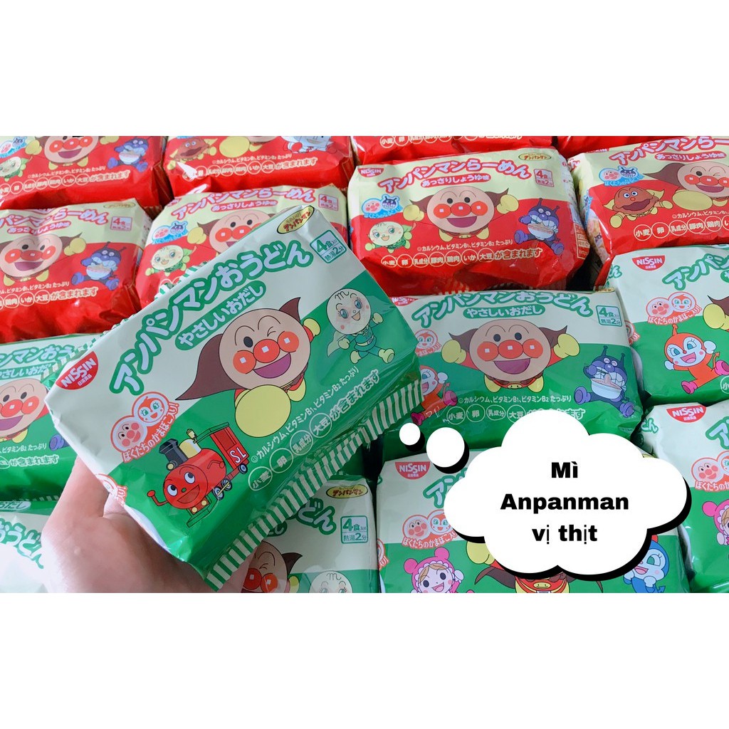 Mì ăn liền chú hề Anpanman cho bé 18 tháng tuổi - Nhật Bản