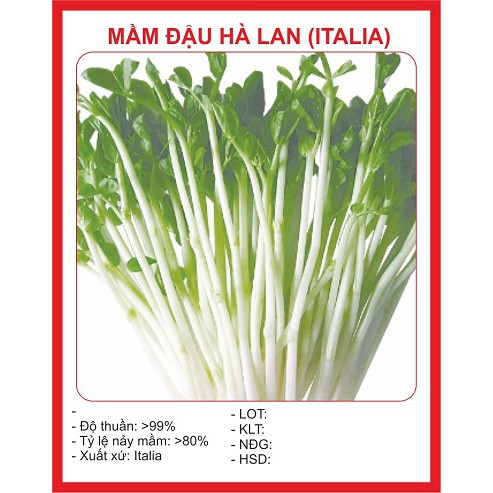 50Gram Hạt Mầm đậu Hà Lan