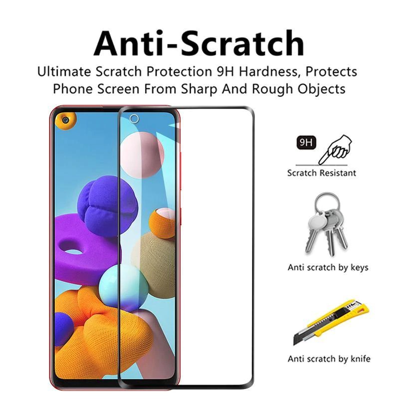 Miếng Dán Kính Cường Lực 9D Full Màn Hình Cho Samsung Galaxy A60,Dán Màn Hình Samsung, Dán A60 Full Màn
