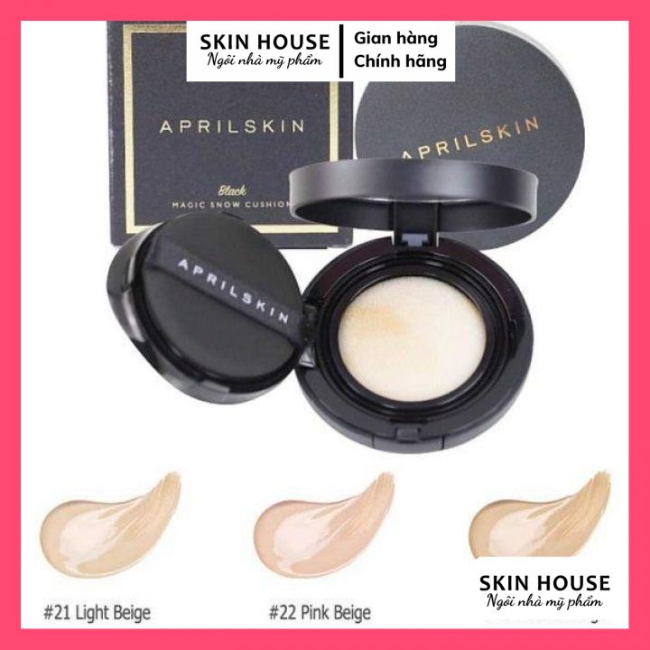 Phấn nước April Skin Magic Snow Cushion - Phấn nước che khuyết điểm Hàn Quốc Chính hãng