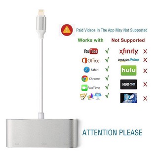 CÁP CHUYỂN LIGHTNING RA HDMI + VGA + AUDIO KINGMASTER KY-P002S