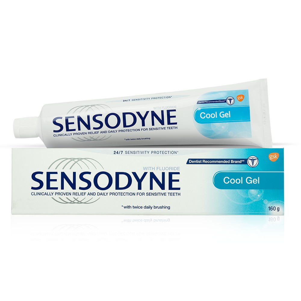 Kem đánh răng Sensodyne Cool Gel hộp 160g hsd 2022