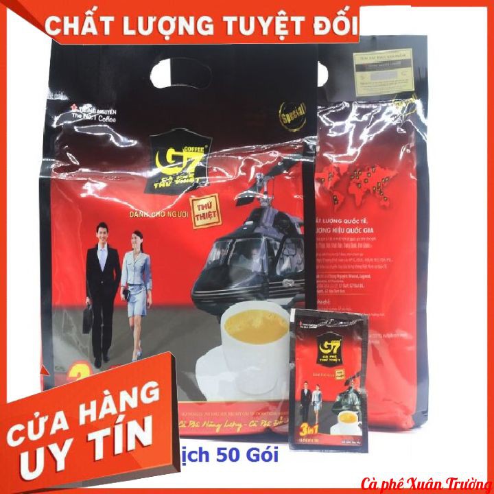 Combo 2 Bịch Cafe G7 3in1 bịch 50 gói-800gr