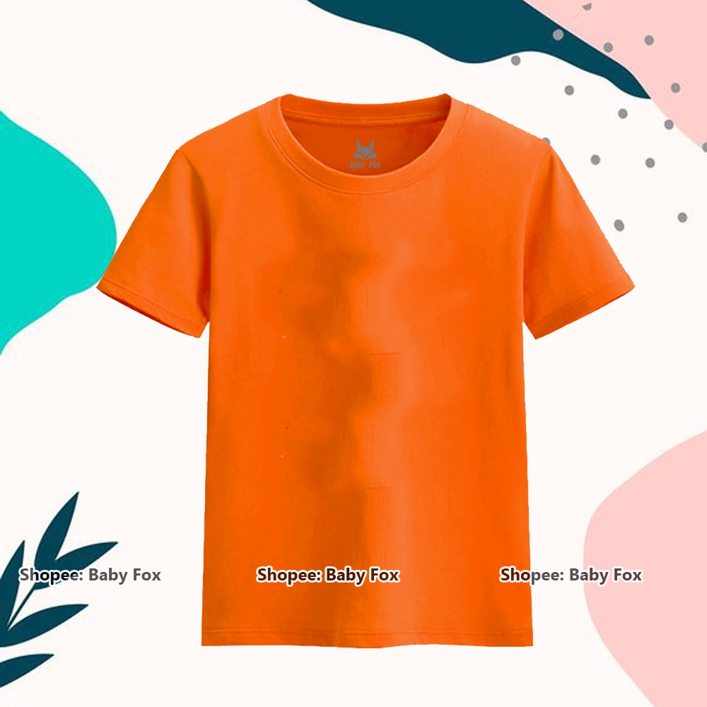 Áo thun trơn bé trai 100% cotton loại tốt, áo phông thương hiệu BABY FOX size nhí, trung, đại mẫu b