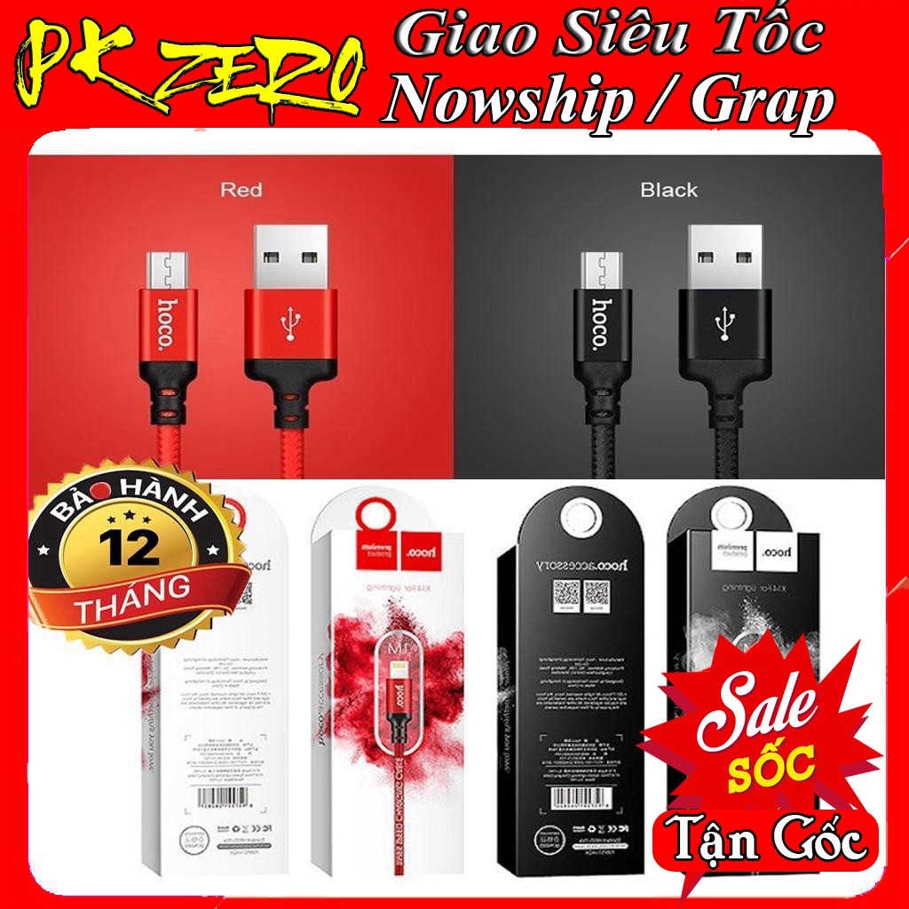 [FreeShip_50K] Cáp Sạc Hoco Micro USB / Lightning / Type C X14 Chính Hãng - Bảo Hành 12 Tháng