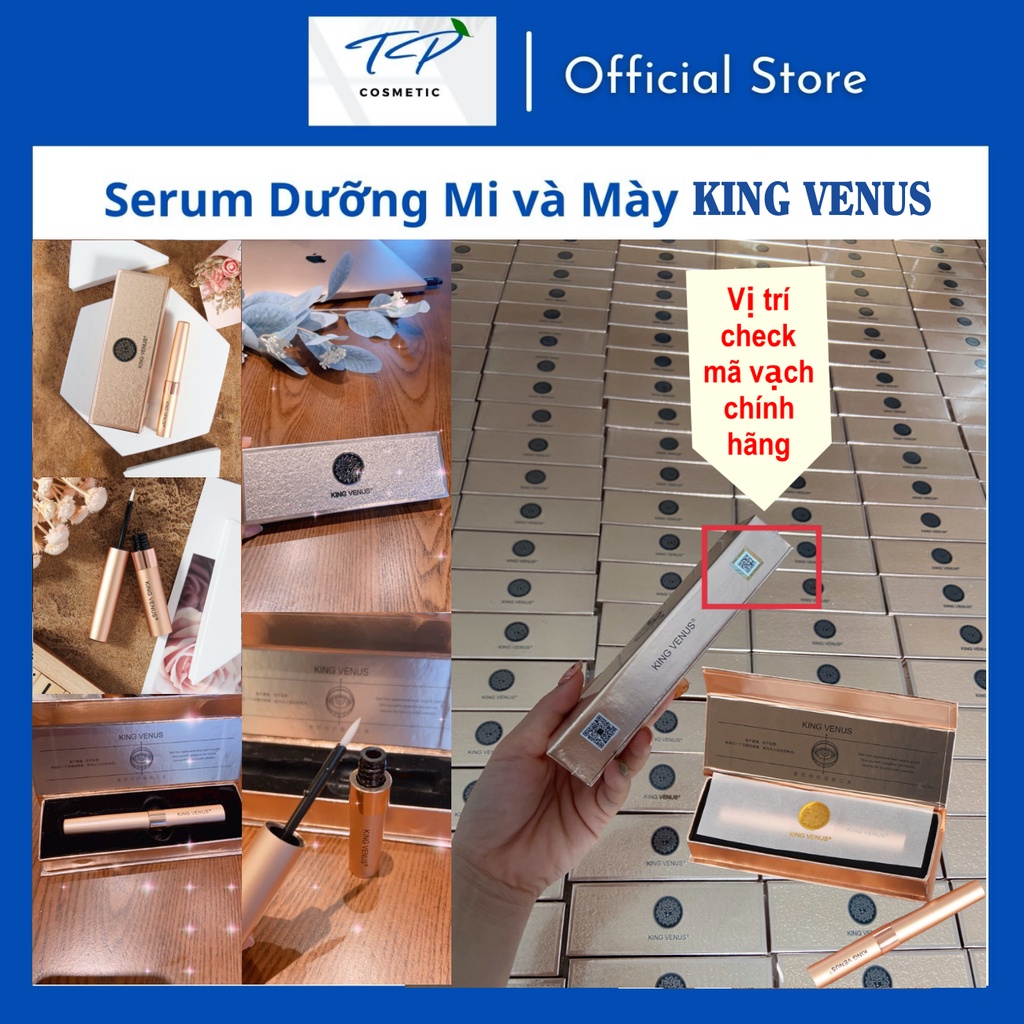 Serum Dưỡng Mi KING VENUS: Dưỡng lông mi lông mày dài, rậm tự nhiên.