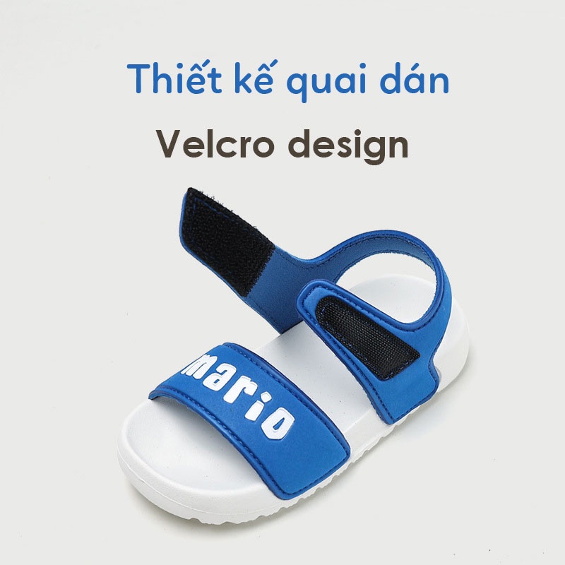 Dép Quai Dán Cho Bé RIGHT EURO QL-1108 Họa Tiết Dễ Thương Sandal Bé Trai Bé Gái Chống Trơn chính Hãng